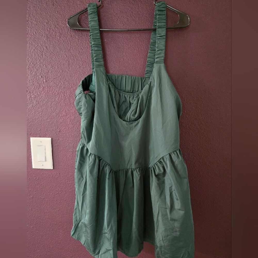 TCEC Dark Green Mini Dress - Picture 2 of 8